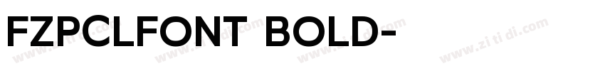 FZPCLFONT BOLD字体转换